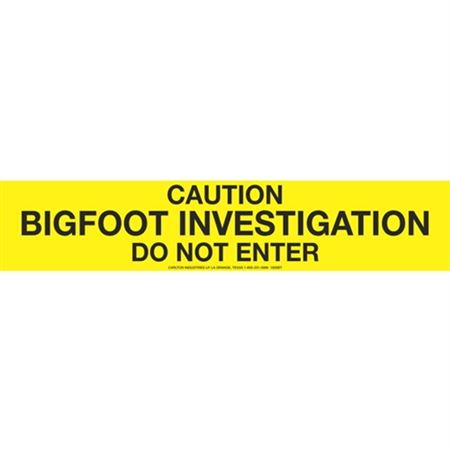 Caution Bigfoot Investigation Tape